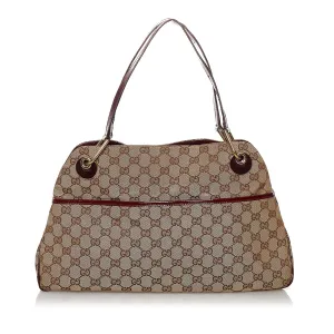 Custom design GG (SHG-33943) Bag Shoulder Holiday savings Eclipse Canvas Gucci