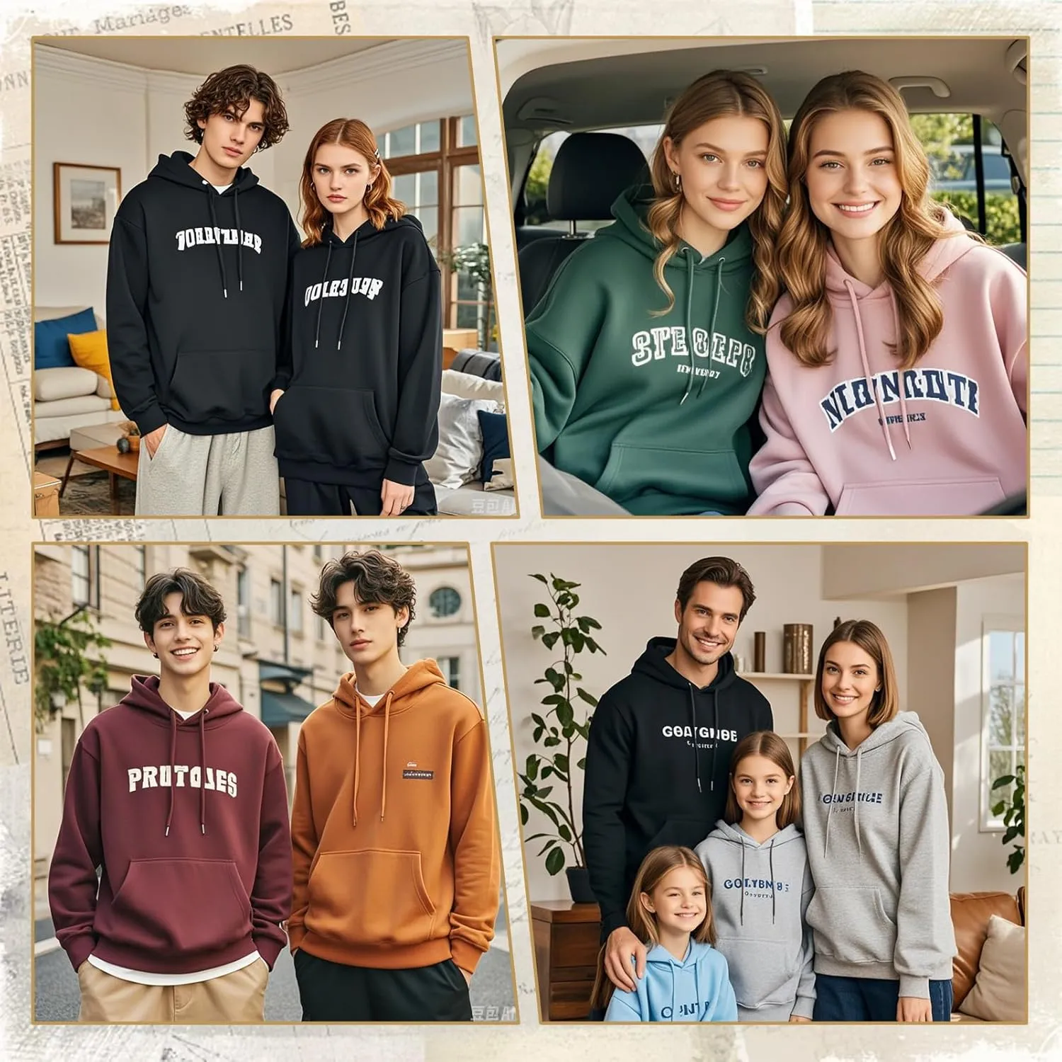 Custom Hoodies for Women Men Personalized Sweatshirts Design Your Own,Unisex Essentials Hoodie for Autumn Winter