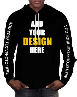 Custom Hoodies for Women Men Personalized Sweatshirts Design Your Own,Unisex Essentials Hoodie for Autumn Winter