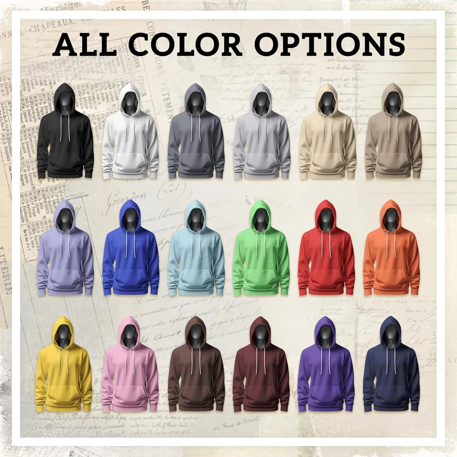 Custom Hoodies for Women Men Personalized Sweatshirts Design Your Own,Unisex Essentials Hoodie for Autumn Winter