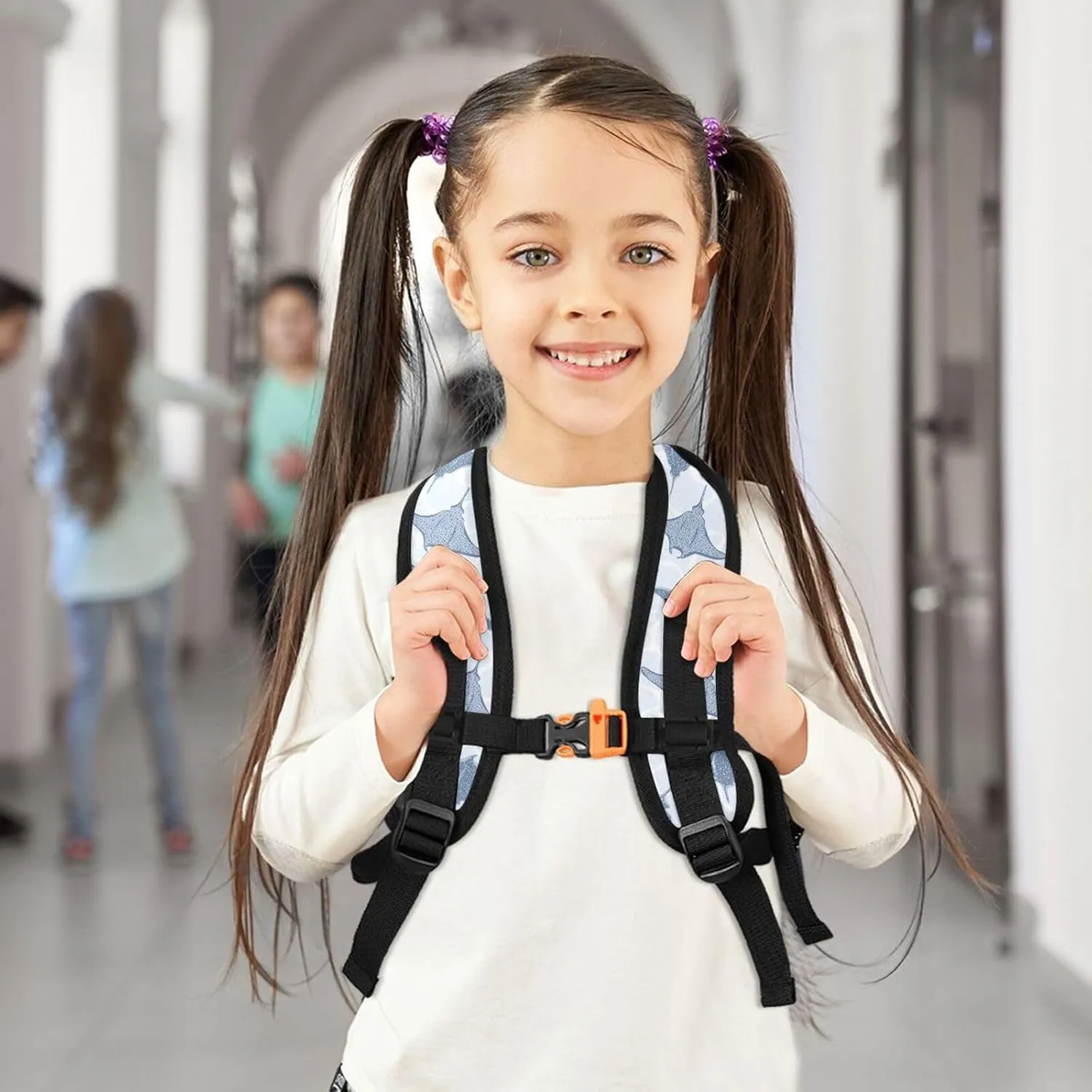 Custom Kid's Name Toddler Backpack for Boys Girls Stingray Fishes Personalized Daycare Preschool Kindergarten Bookbag S