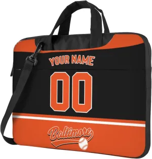 Custom Laptop Bag Baseball Fans Gifts Custom City Classic Laptop Shoulder Bag Briefcase Protective Messenger Bag