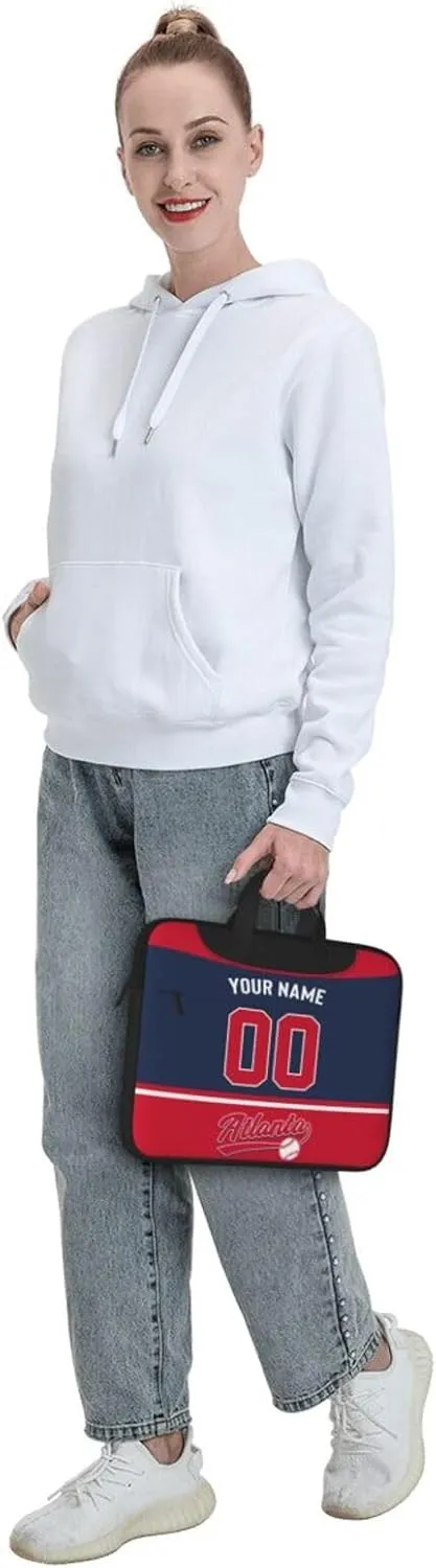 Custom Laptop Bag Baseball Fans Gifts Custom City Classic Laptop Shoulder Bag Briefcase Protective Messenger Bag