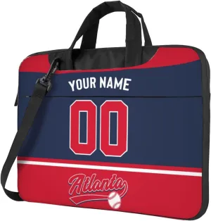 Custom Laptop Bag Baseball Fans Gifts Custom City Classic Laptop Shoulder Bag Briefcase Protective Messenger Bag
