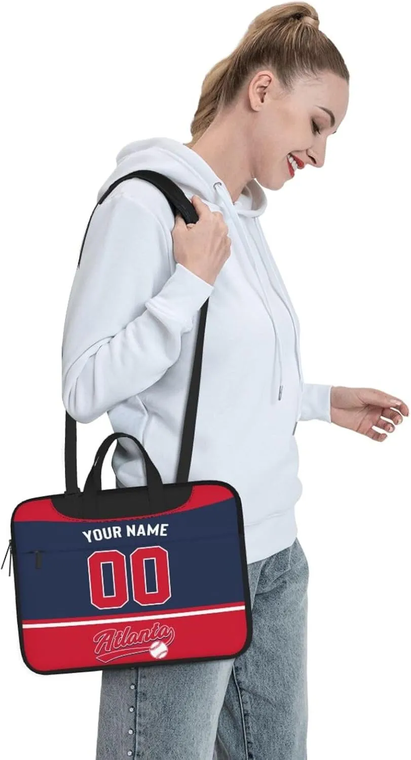 Custom Laptop Bag Baseball Fans Gifts Custom City Classic Laptop Shoulder Bag Briefcase Protective Messenger Bag