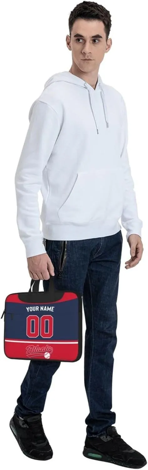 Custom Laptop Bag Baseball Fans Gifts Custom City Classic Laptop Shoulder Bag Briefcase Protective Messenger Bag