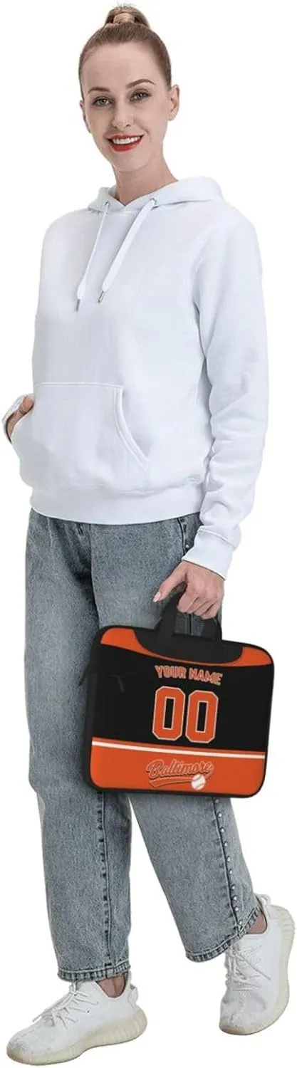Custom Laptop Bag Baseball Fans Gifts Custom City Classic Laptop Shoulder Bag Briefcase Protective Messenger Bag