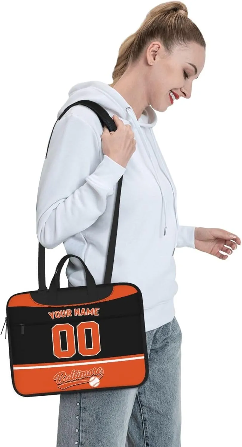 Custom Laptop Bag Baseball Fans Gifts Custom City Classic Laptop Shoulder Bag Briefcase Protective Messenger Bag