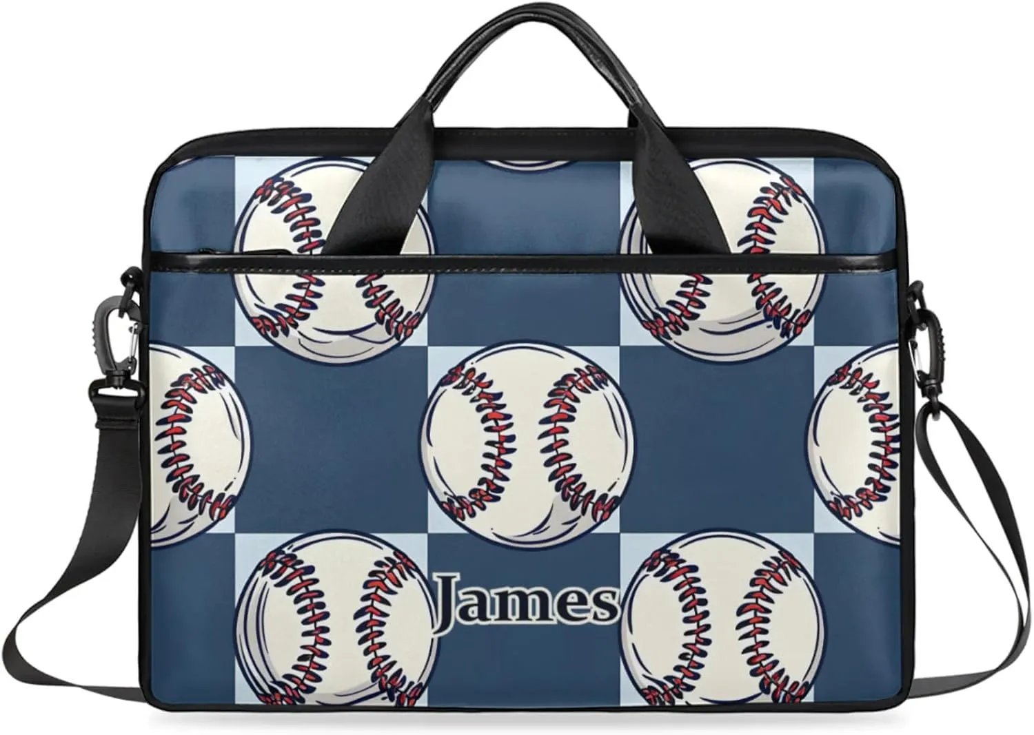 Custom-Laptop-Bag for-Adults Women Men Personalized with-Name Computer-Bag Colorful Basketball