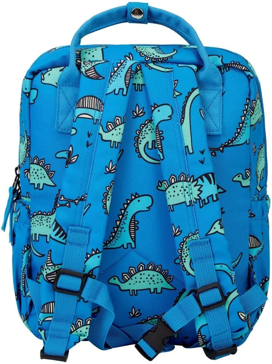 Cute Preschool Backpack Toddler School Book Bag for Girls Boys Kids Kindergarten Nursery Travel Bag with Chest Strap(15inch, Blue Dinosaur)