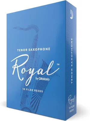D'Addario Royal Tenor Saxophone Reeds, Strength 4, Pack of 10