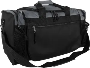 DALIX 20" Sports Duffle Bag w Mesh and Valuables Pockets Travel Gym