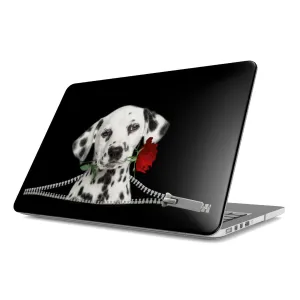 Dalmatian Rose Zipper MacBook Case, MacBook Air Case, MacBook Air 13 Case, MacBook Pro Case, MacBook Pro 14 inch Case