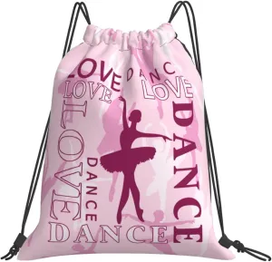 Dance Bags For Dancers Gym Drawstring Stuff Ballet Backpack Gifts For Little Women