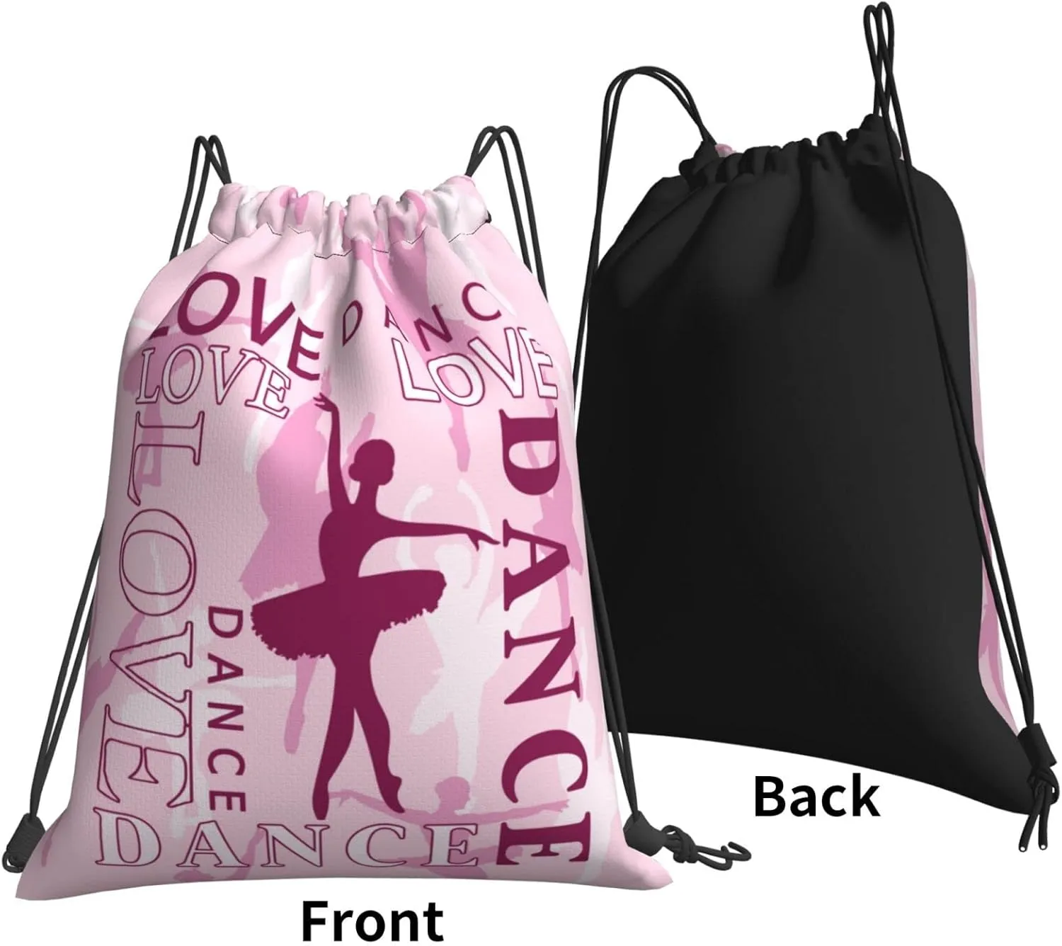 Dance Bags For Dancers Gym Drawstring Stuff Ballet Backpack Gifts For Little Women