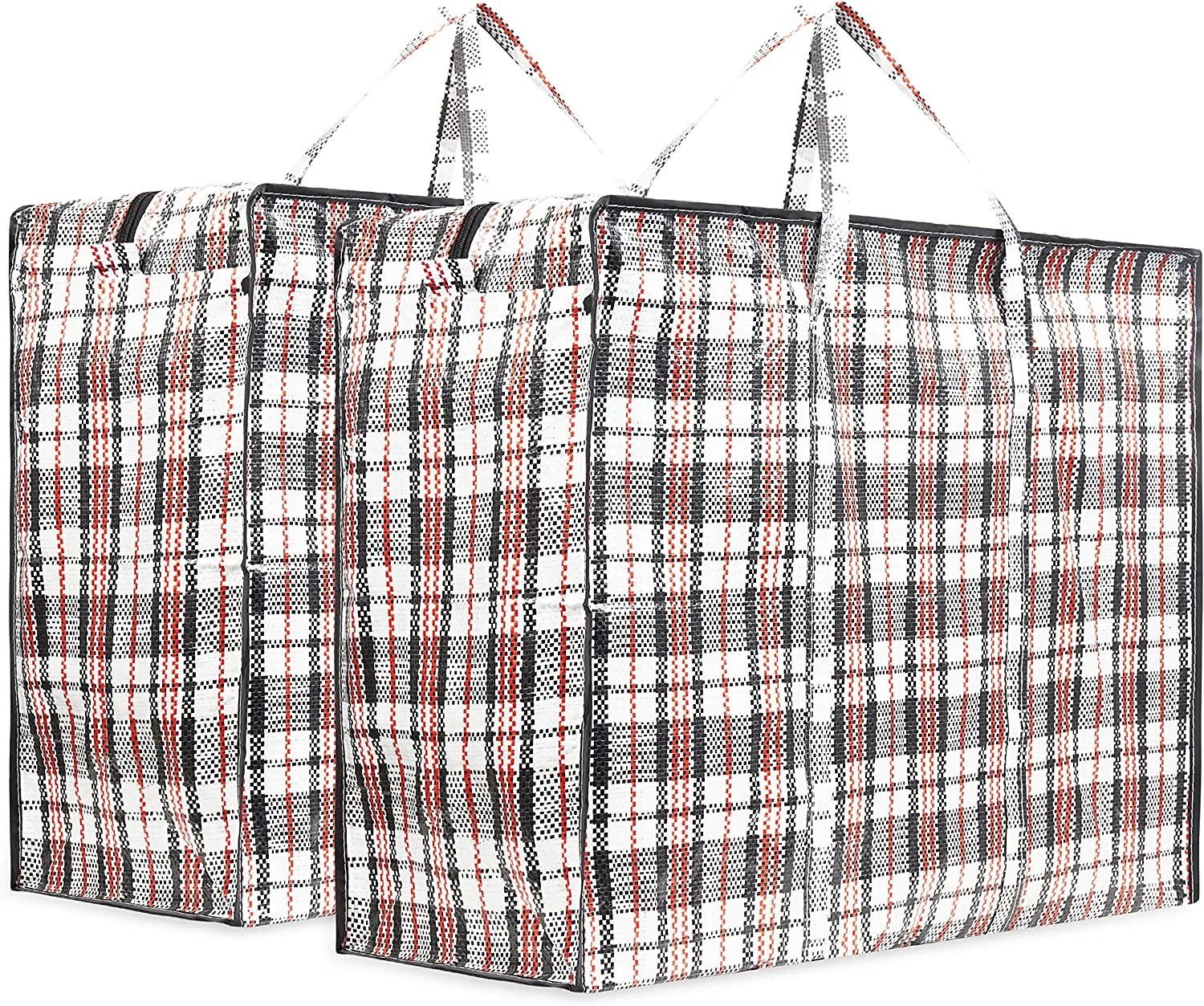 DECO EXPRESS Laundry Bags Large - Strong Durable Storage Bags for Moving House Shopping and Laundry - Jumbo Reusable Zip Bag Storage Bags XXL Multipack (Pack of 2)