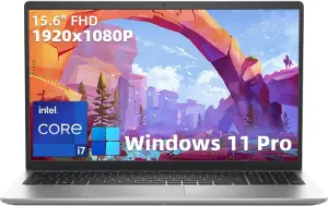 Dell Inspiron 15.6" FHD 3530 Business Laptop, i7 1355U, with Windows 11 Pro&Office Lifetime, Intel Iris Xe Graphics, Wi-Fi 6, Anti-Glare, LED-Backlit (16GB RAM | 1TB SSD)