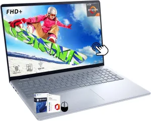 Dell Inspiron 16 5645 Touchscreen Laptop, 16" FHD  300-Nits Screen, AMD Ryzen 7-8840U CPU(Up to 5.1 GHz), 64 GB DDR5, 2 TB SSD, Backlit KB, Fingerprint Reader, Windows 11 Pro & Office Pro Lifetime