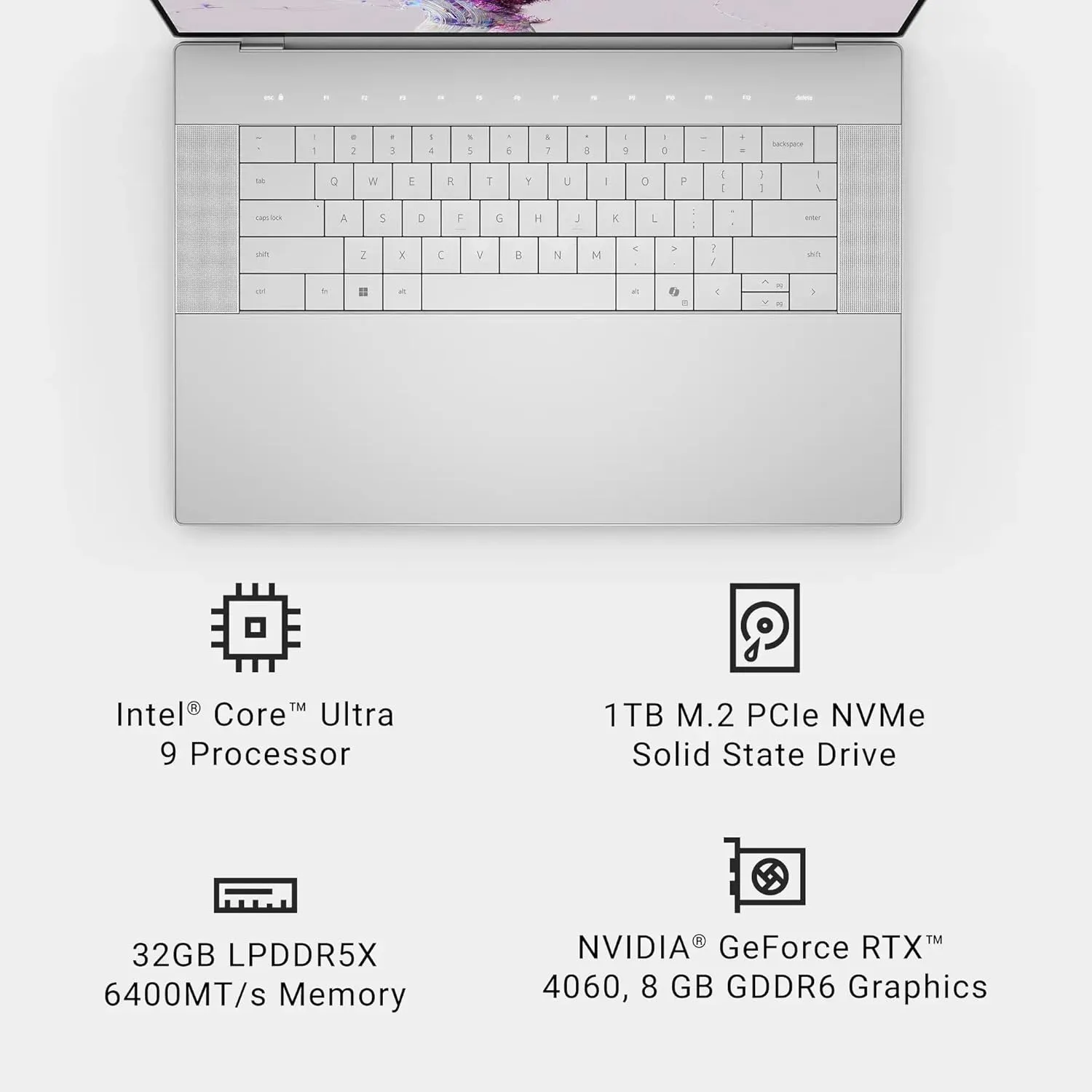 Dell XPS 16 AI Powered OLED UHD Touchscreen Laptop • Intel Core Ultra 9 185H • GeForce RTX 4060 (Windows 11 Pro, 32GB DDR5X RAM • 1.5TB)