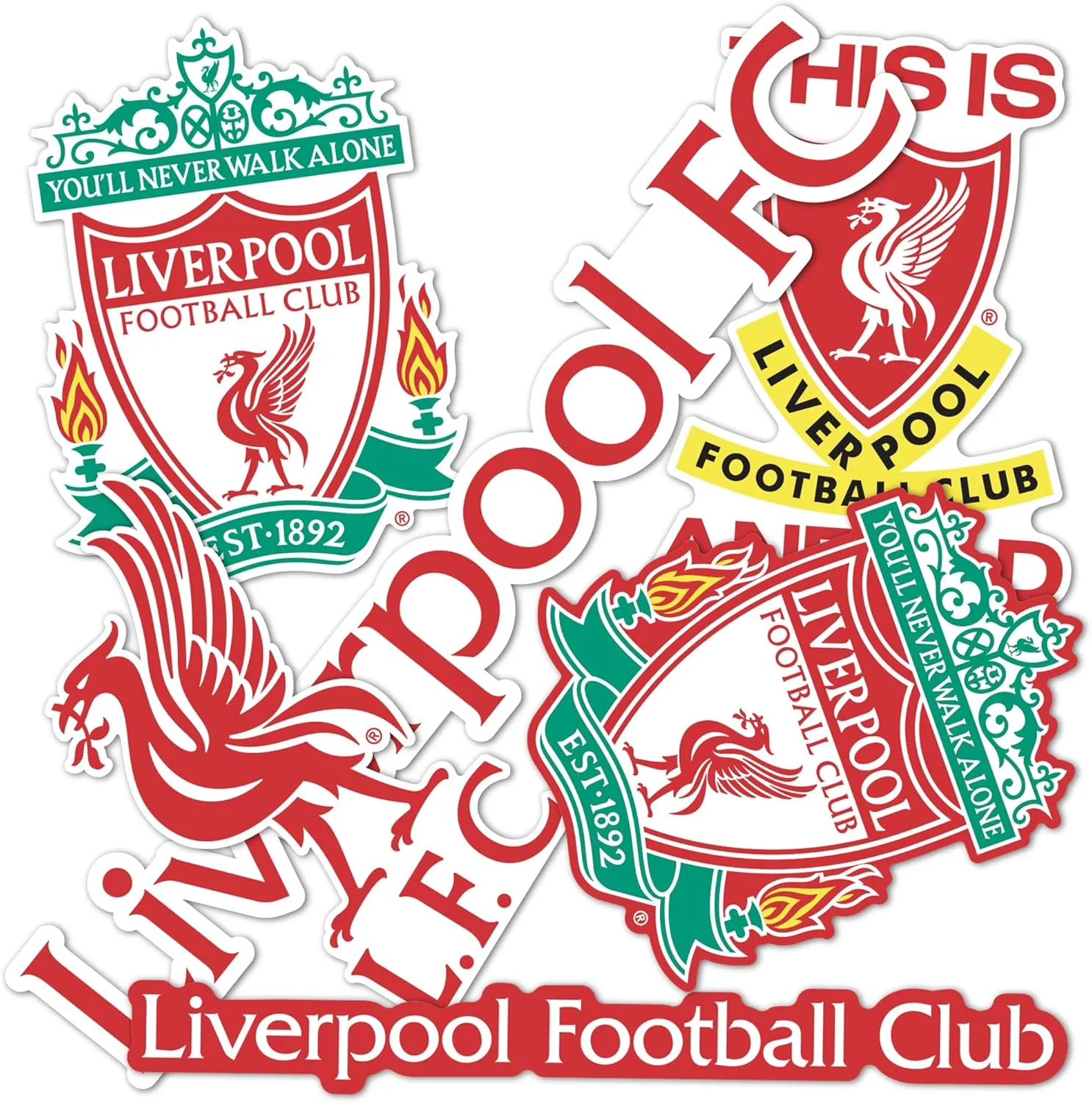 Desert Cactus Liverpool FC Sticker Decal Vinyl English Anfield Football Soccer Premier League Laptop Water Bottle Car Scrapbook (Type 2-1)