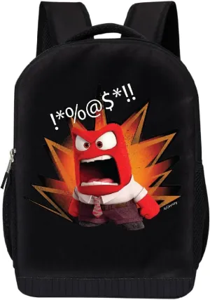 Disney Inside Out Backpack for School | Kids Shoulder Bag Travel Backpack School Backpack | Cute Kids Backpack for Boys, Girls, Toddlers Unisex (Anger)