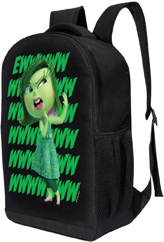 Disney Inside Out Backpack for School | Kids Shoulder Bag Travel Backpack School Backpack | Cute Kids Backpack for Boys, Girls, Toddlers Unisex (Disgust)