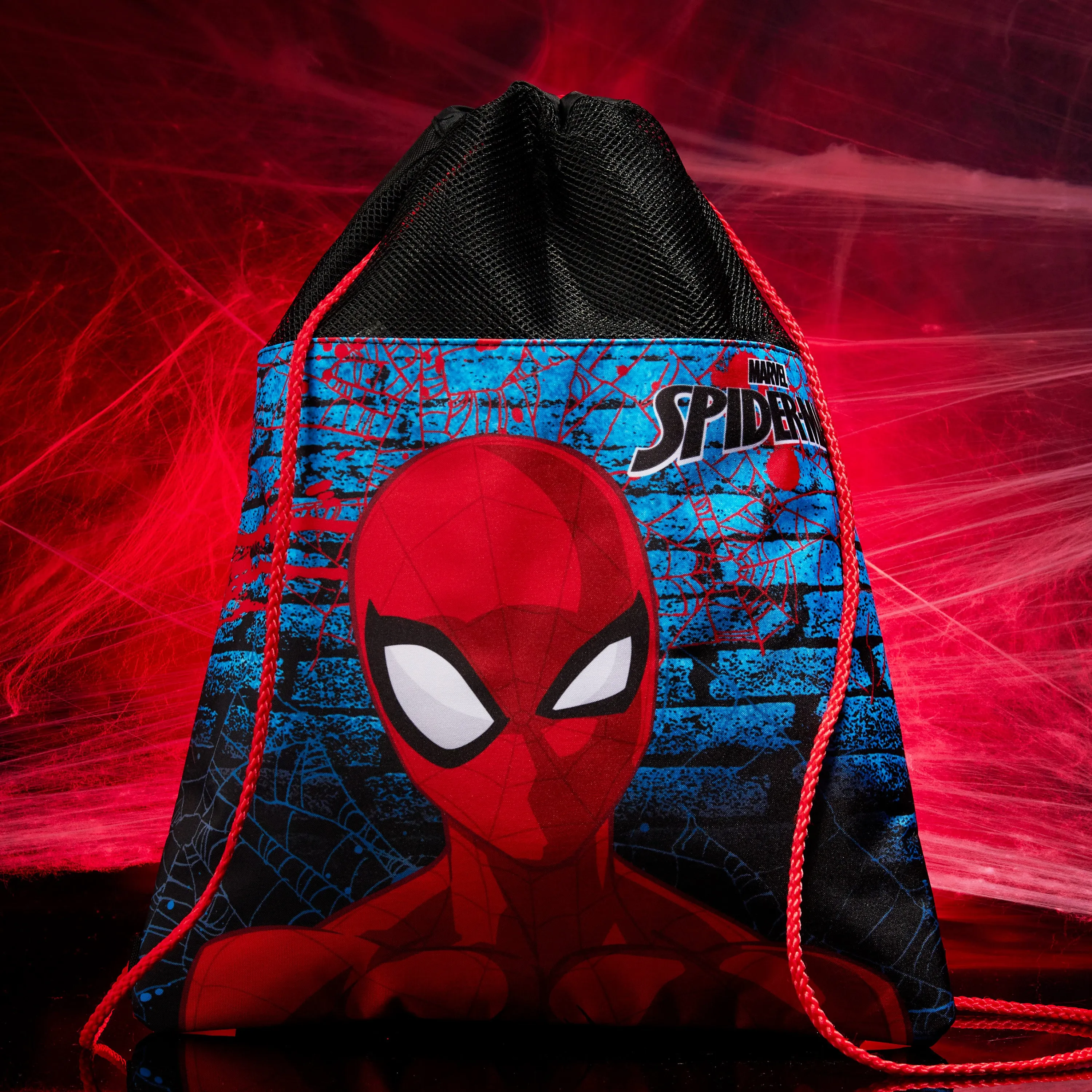 Disney Kids Drawstring Bags - Swimming Bag, School PE Bag - Spiderman