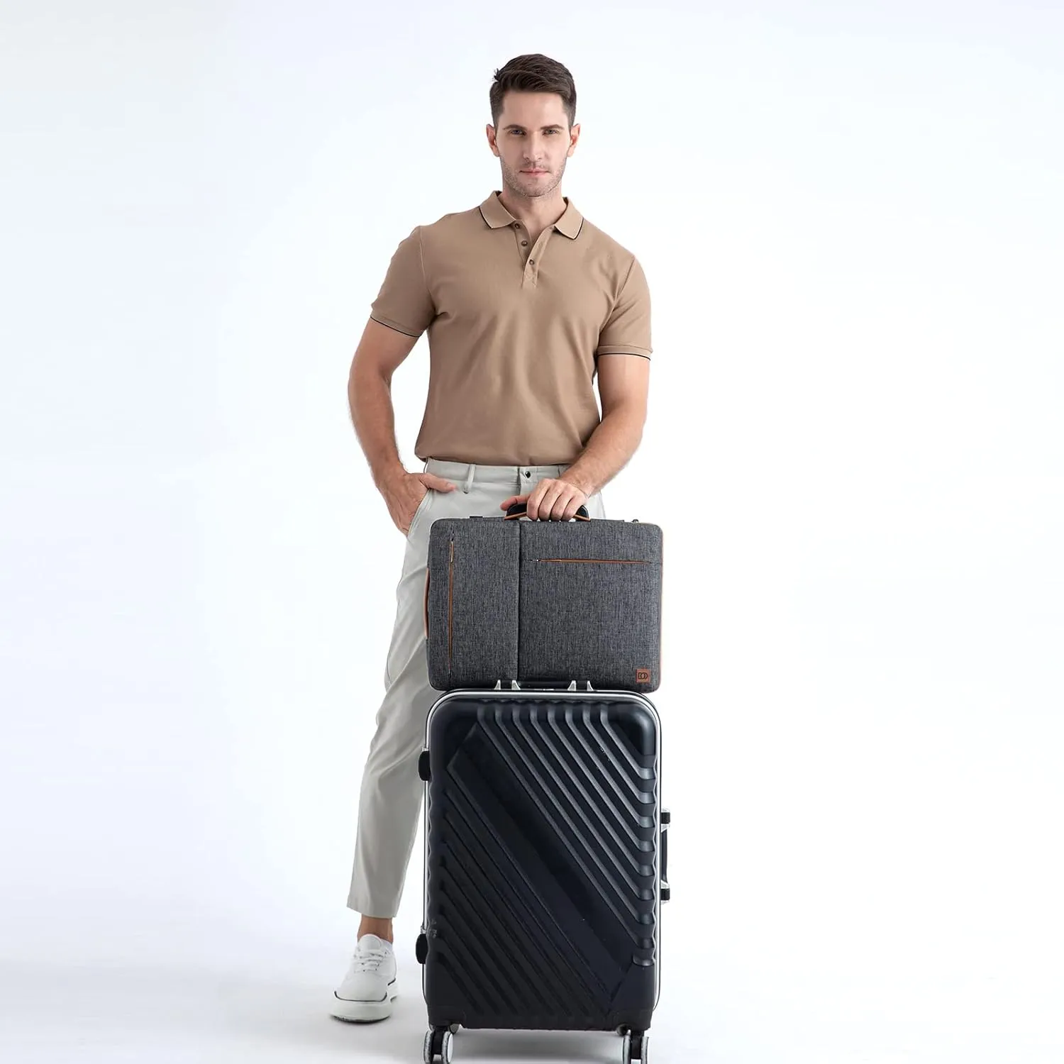 DOMISO 10.1 Inch Tablet Sleeve Shoulder Bag Case - Water Resistant Briefcase Compatible with 9.7" 10.5" 11" iPad Pro/Air/Surface Go/iPad/Lenovo Yoga Book