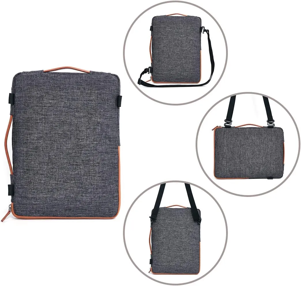 DOMISO 10.1 Inch Tablet Sleeve Shoulder Bag Case - Water Resistant Briefcase Compatible with 9.7" 10.5" 11" iPad Pro/Air/Surface Go/iPad/Lenovo Yoga Book