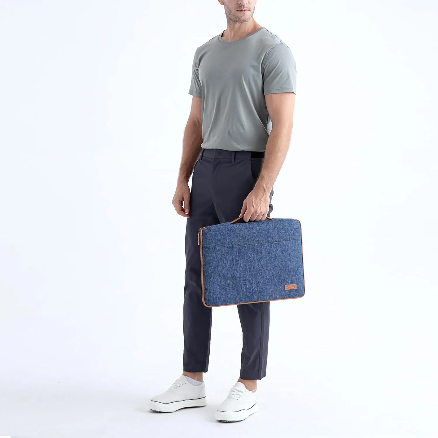DOMISO 13.3 inch Laptop Sleeve Case Waterproof Carrying Bag for 13.3" Notebook/13 MacBook Air/Surface Book/ThinkPad L390 Yoga X380 Yoga/13.9" Yoga C930 Glass/HP EliteBook 830 840 G5,Blue