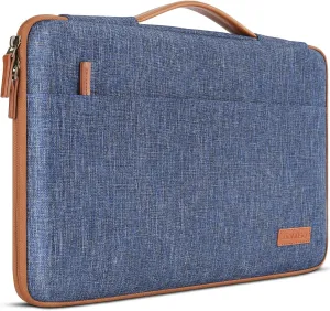 DOMISO 13.3 inch Laptop Sleeve Case Waterproof Carrying Bag for 13.3" Notebook/13 MacBook Air/Surface Book/ThinkPad L390 Yoga X380 Yoga/13.9" Yoga C930 Glass/HP EliteBook 830 840 G5,Blue