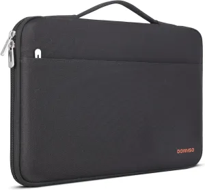 DOMISO 15.6 inch Laptop Sleeve Notebook Portable Carrying Bag Case Handbag for 15.6" Legion 5 Gen 6/ThinkPad E15 Gen 2 4/16" ThinkPad T16/16 Swift 3/16" Yoga Slim 7 Pro/HP EliteBook,Black