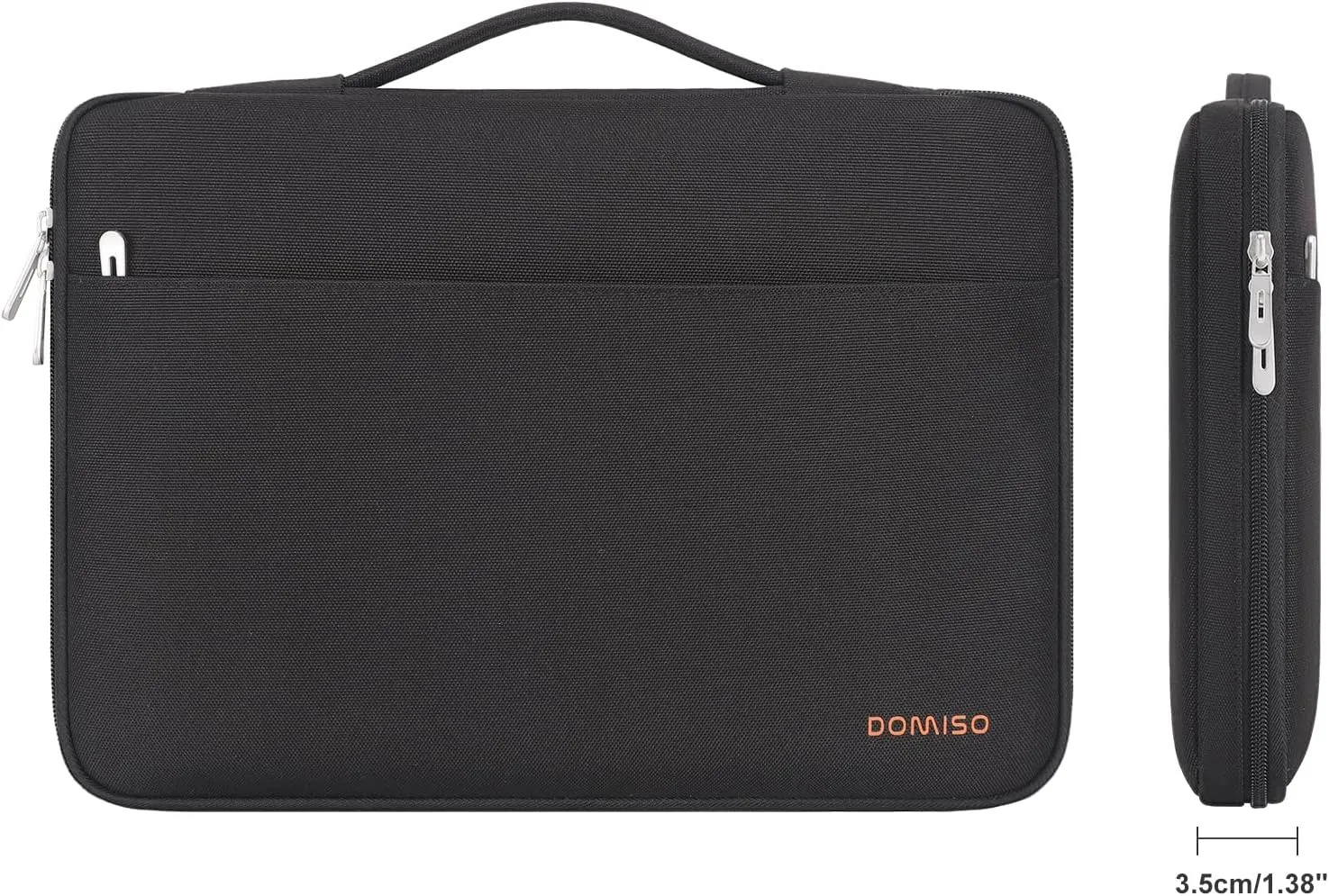 DOMISO 15.6 inch Laptop Sleeve Notebook Portable Carrying Bag Case Handbag for 15.6" Legion 5 Gen 6/ThinkPad E15 Gen 2 4/16" ThinkPad T16/16 Swift 3/16" Yoga Slim 7 Pro/HP EliteBook,Black