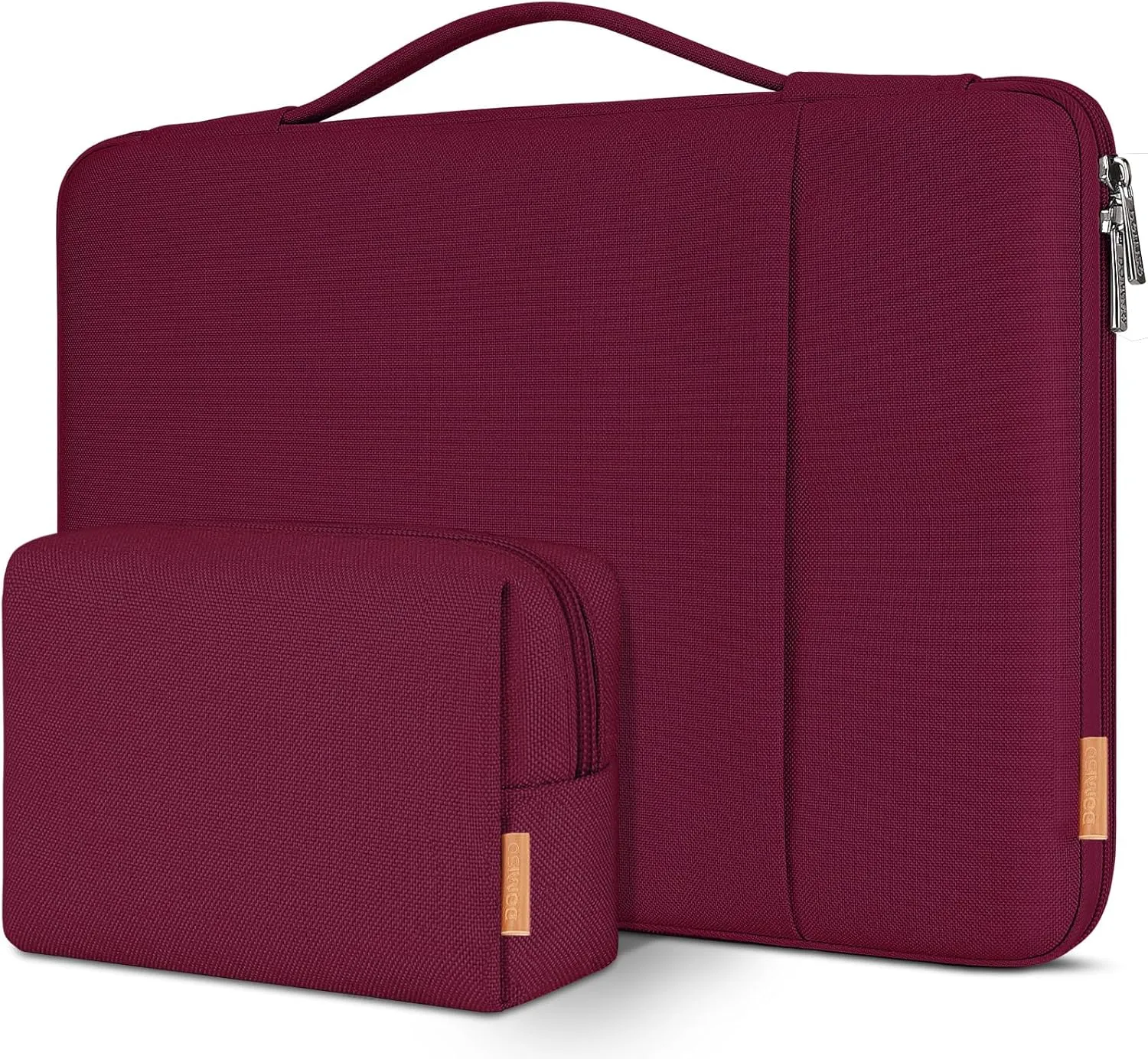 DOMISO 16 inch Laptop Sleeve Case Water Resistant Shockproof Protective Computer Bag for 16" Dell/HP Pavilion Envy/ThinkPad IdeaPad/ASUS Vivobook,Wine