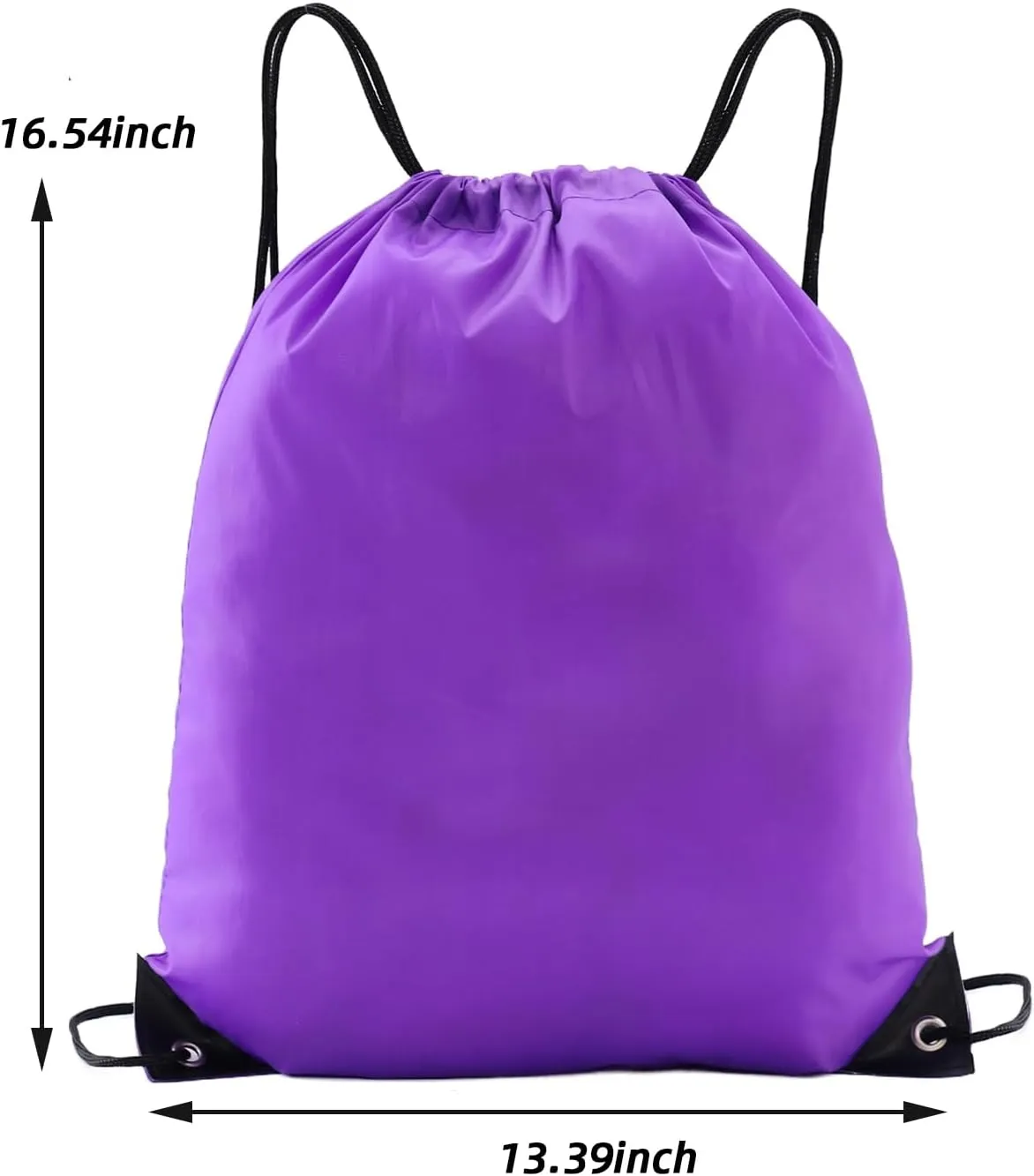 drawstring backpack, Drawstring Bags Bulk,10 Pcs Draw String Bags, Cinch Bag,essential for gym travel, unisex, loose and portable(10, Purple)