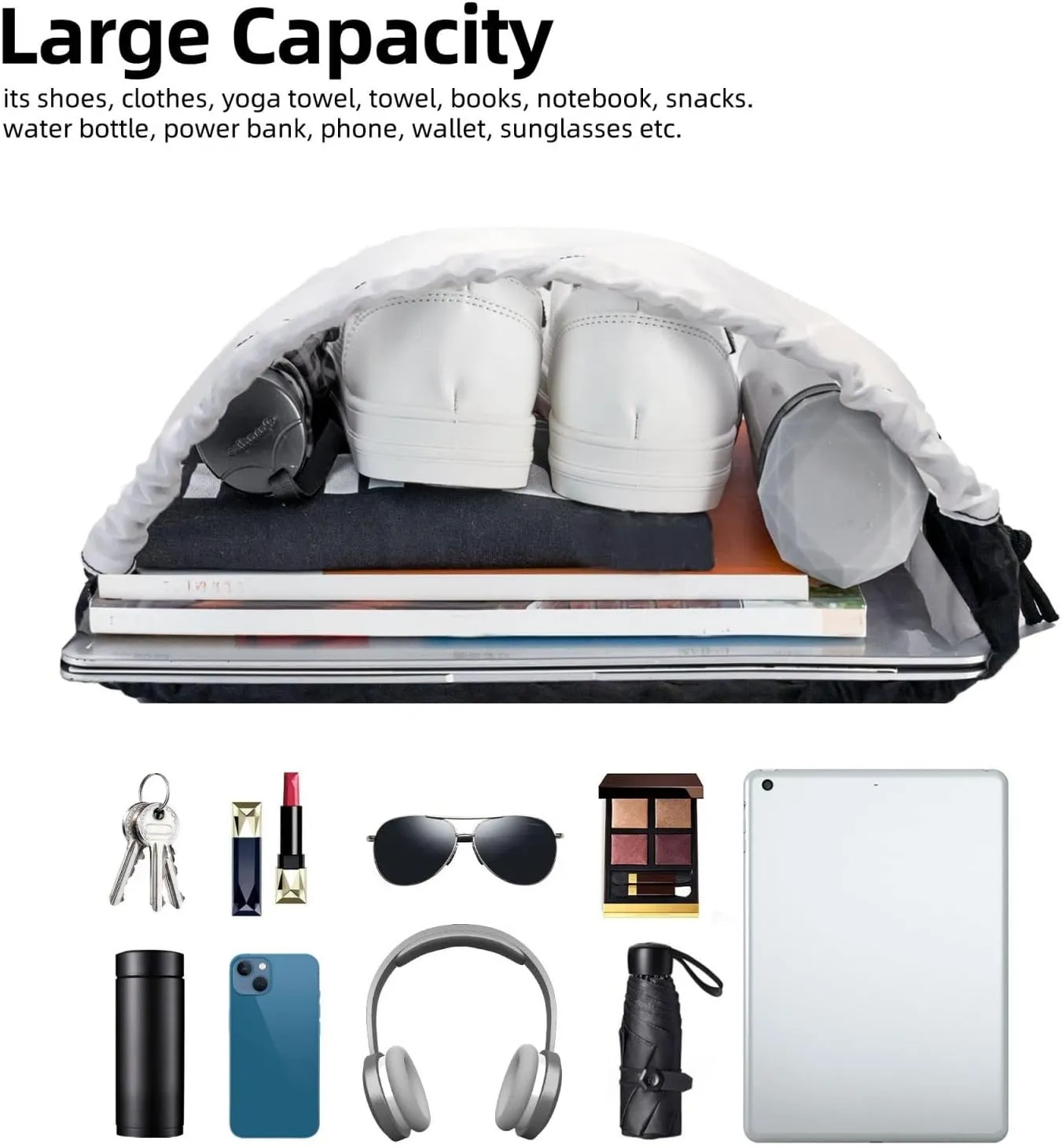 Drawstring Backpack Gym Bag Cinch Bag Foldable Draw String Back Bag Landscape of Monument Valley Drawstring Bags for Travel