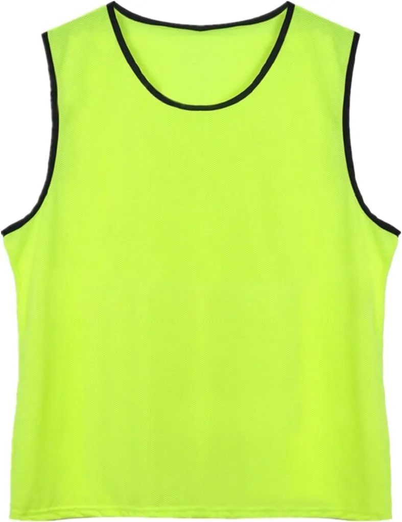 DreamHigh DH Soccer Sports Team Practice Pinnies Training Mesh Vests Youth -12 pcs Pack
