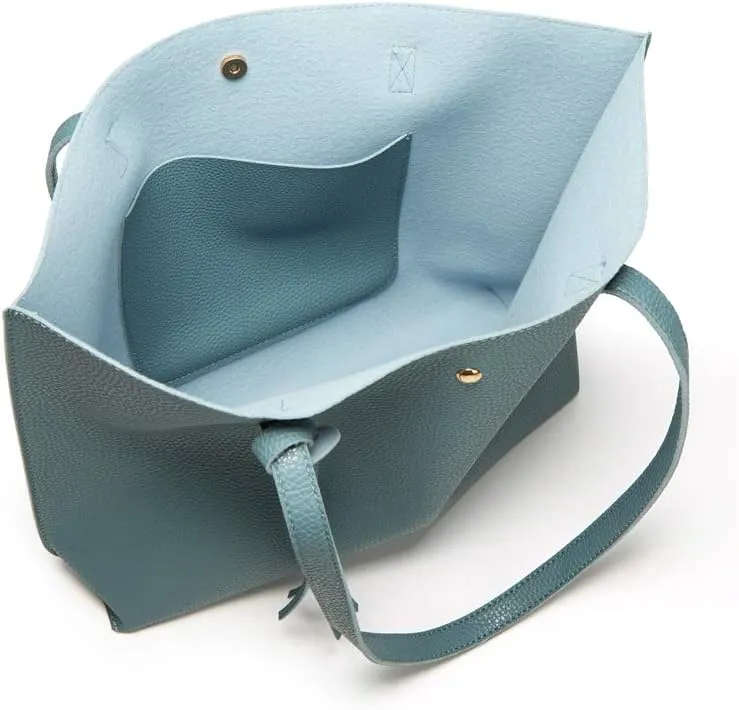 Dreubea Women's Soft Faux Leather Tote Shoulder Bag from, Big Capacity Tassel Handbag