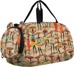 Duffel Bags for Boys Girls African Beautiful Women Dance Bag Small Gym Bags for Kids Teens