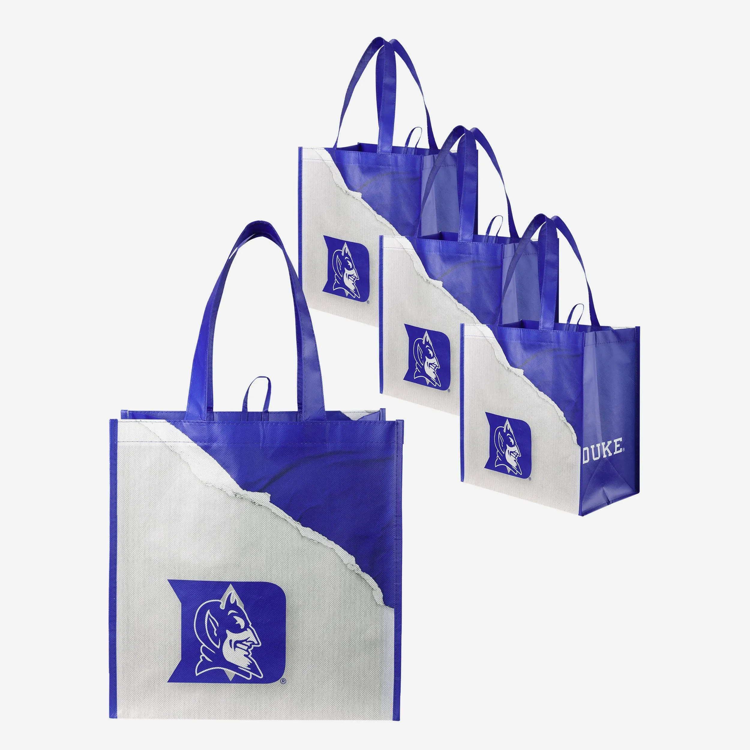 Duke Blue Devils 4 Pack Reusable Shopping Bag