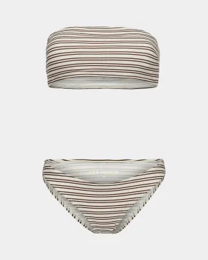 EbbaSW Bikini - Brown Striped