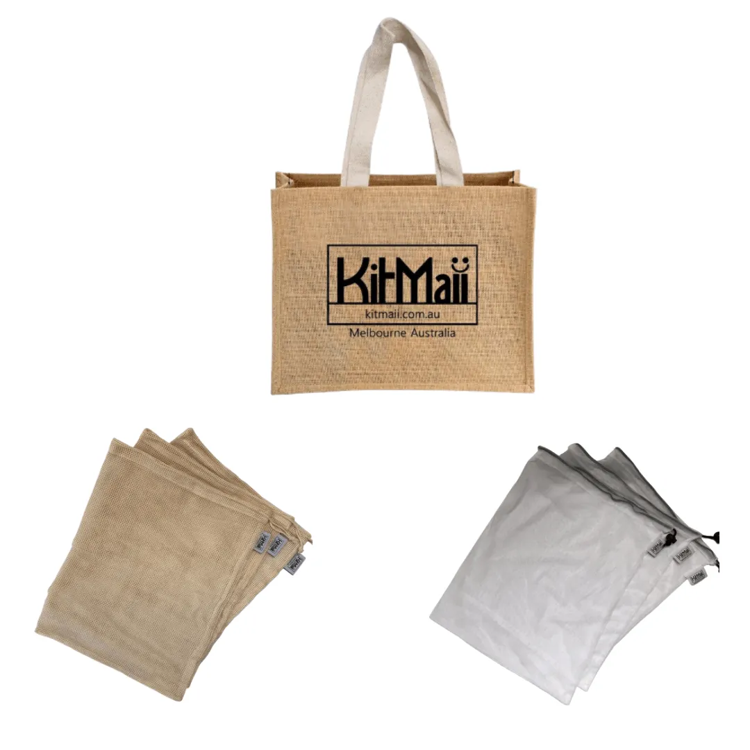 Eco Shopping Kit with Jute Shopping Bag
