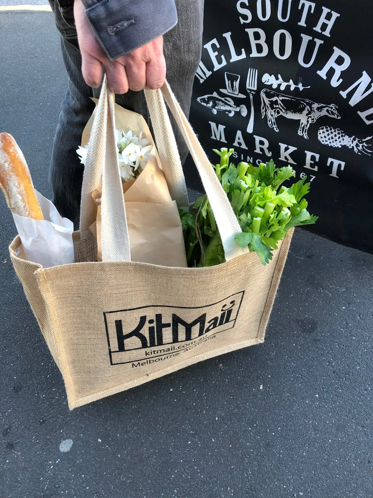 Eco Shopping Kit with Jute Shopping Bag