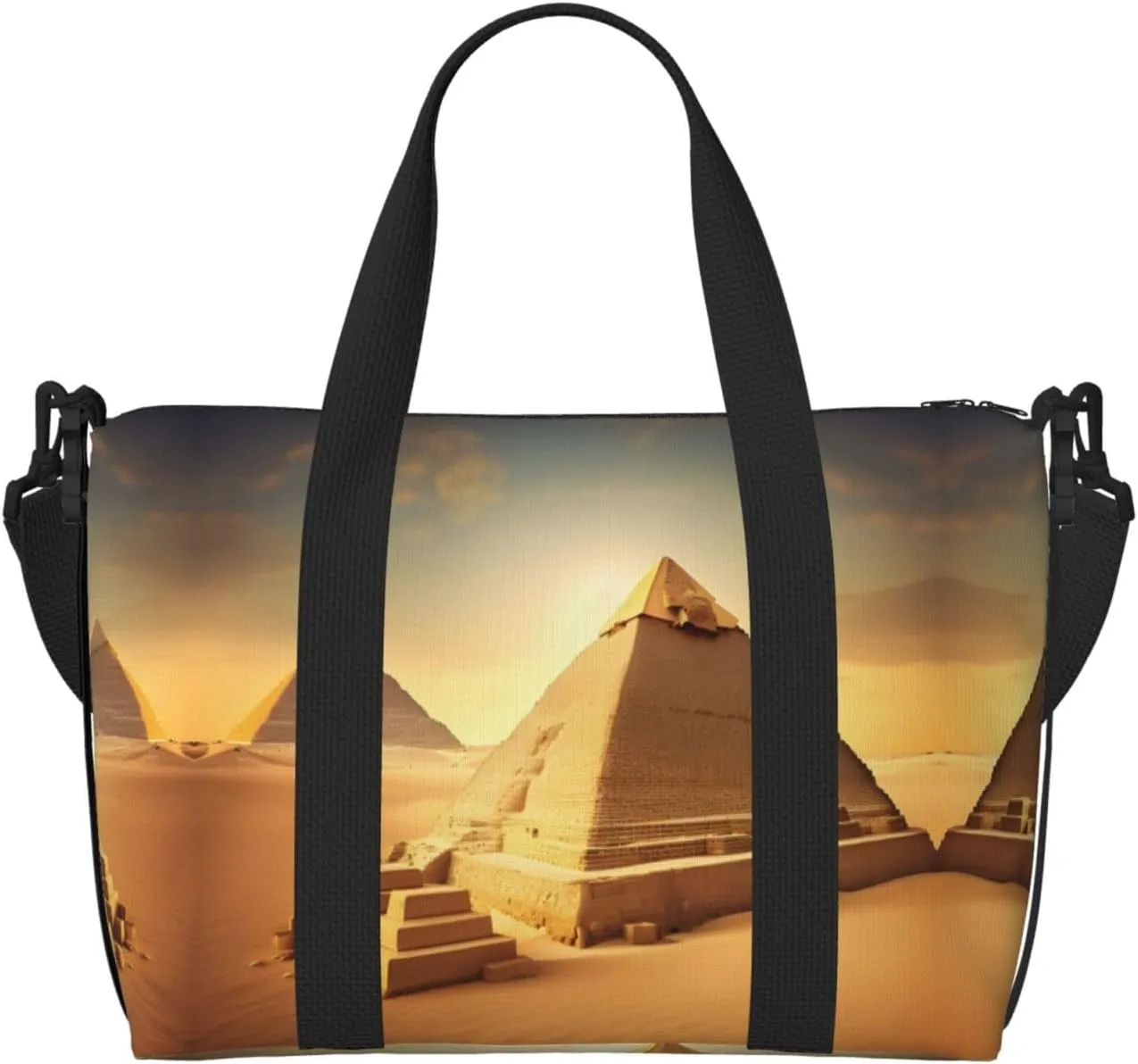 Egyptian Pyramid in Desert Versatile Personal Item Travel Bags for Women - Spacious Duffel Bags for Traveling, Gym Bags for Men