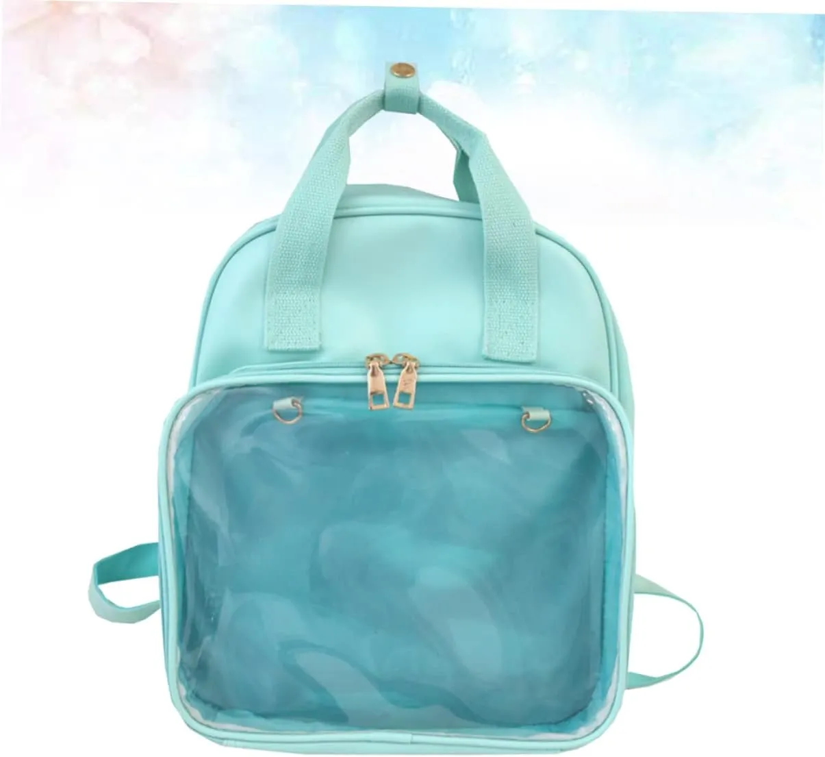 Elegant Backpack Pvc Satchel for Girls Women Comfortable Shoulder Bag Storage