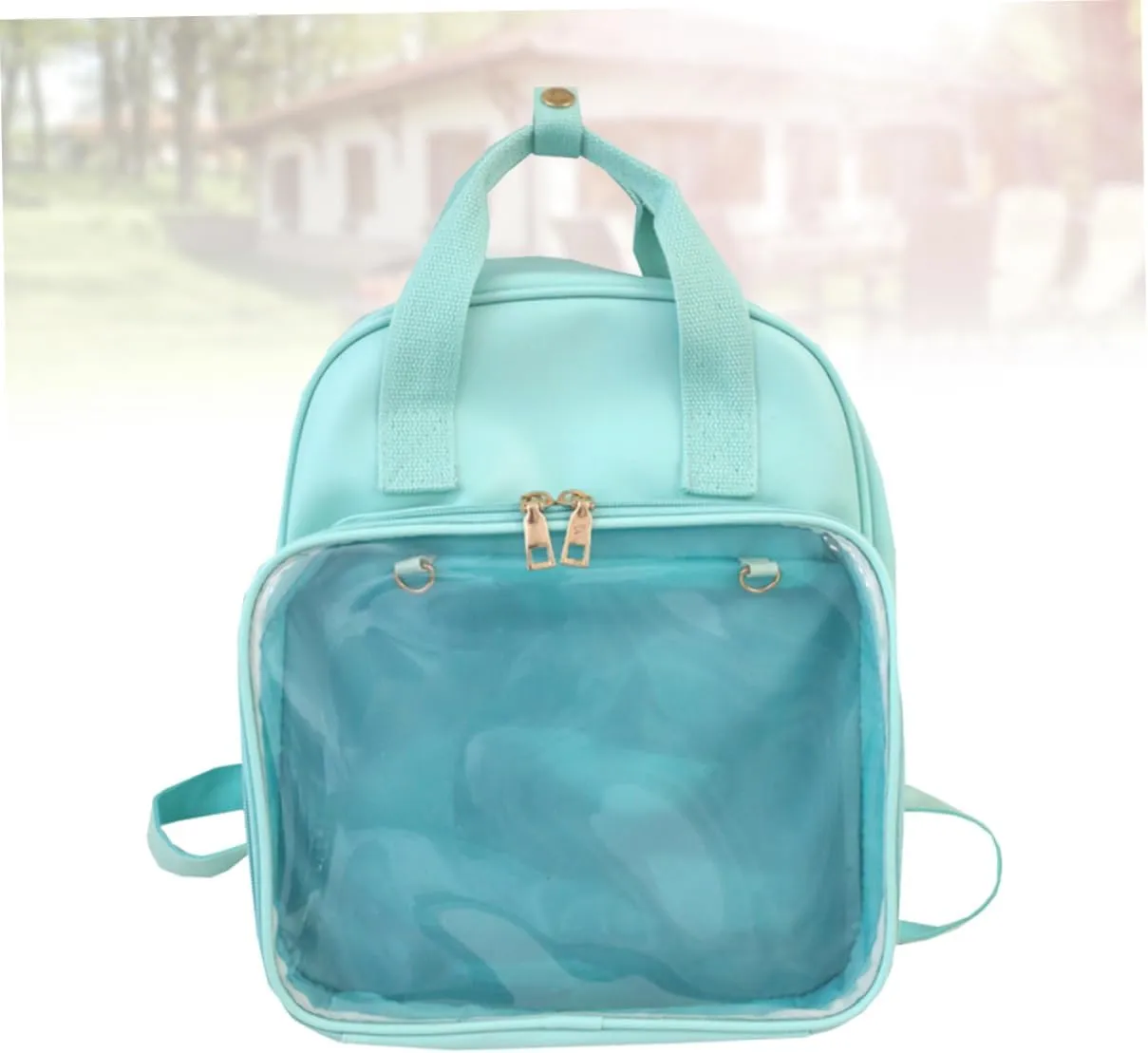 Elegant Backpack Pvc Satchel for Girls Women Comfortable Shoulder Bag Storage