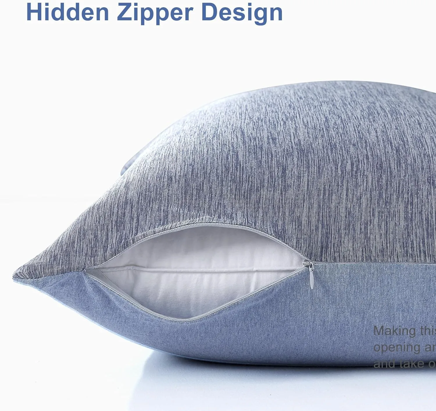 Elegear Cooling Pillow Cases for Hot Sleepers, Japanese Q-Max 0.45 Cooling Pillowcases, Both Sides(Cooling/Cotton), Breathable Soft Pillowcase for Hair and Skin, Set of 2-Blue (King (20" x 36"))