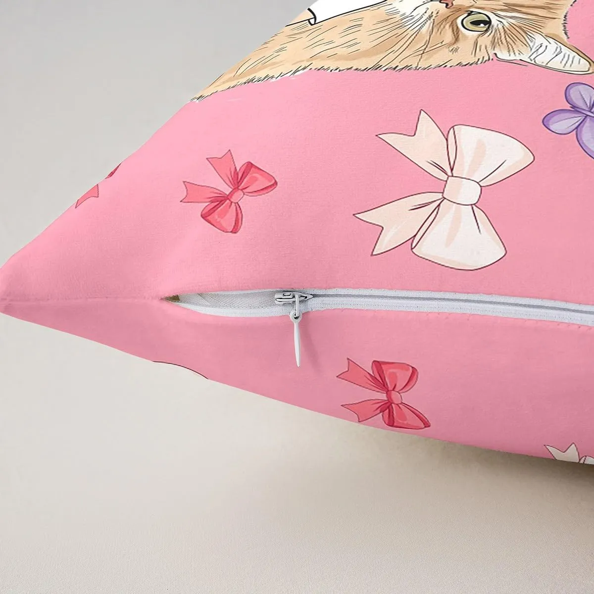 Erosebridal Set of 2 Pink Music Themed 24x24 Throw Pillow Covers, Disco Ball Guitar Soft Cushion Covers for Kids Boys Girls, Cowgirl Boot Cushion Cases, Cute Bow Butterfly Decorative Pillowcases