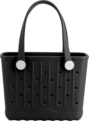EVA Waterproof Rubber Beach Bag Sandproof Compact Tote for Women Men, Lightweight Rubber Travel Handbag for Pool, Gym