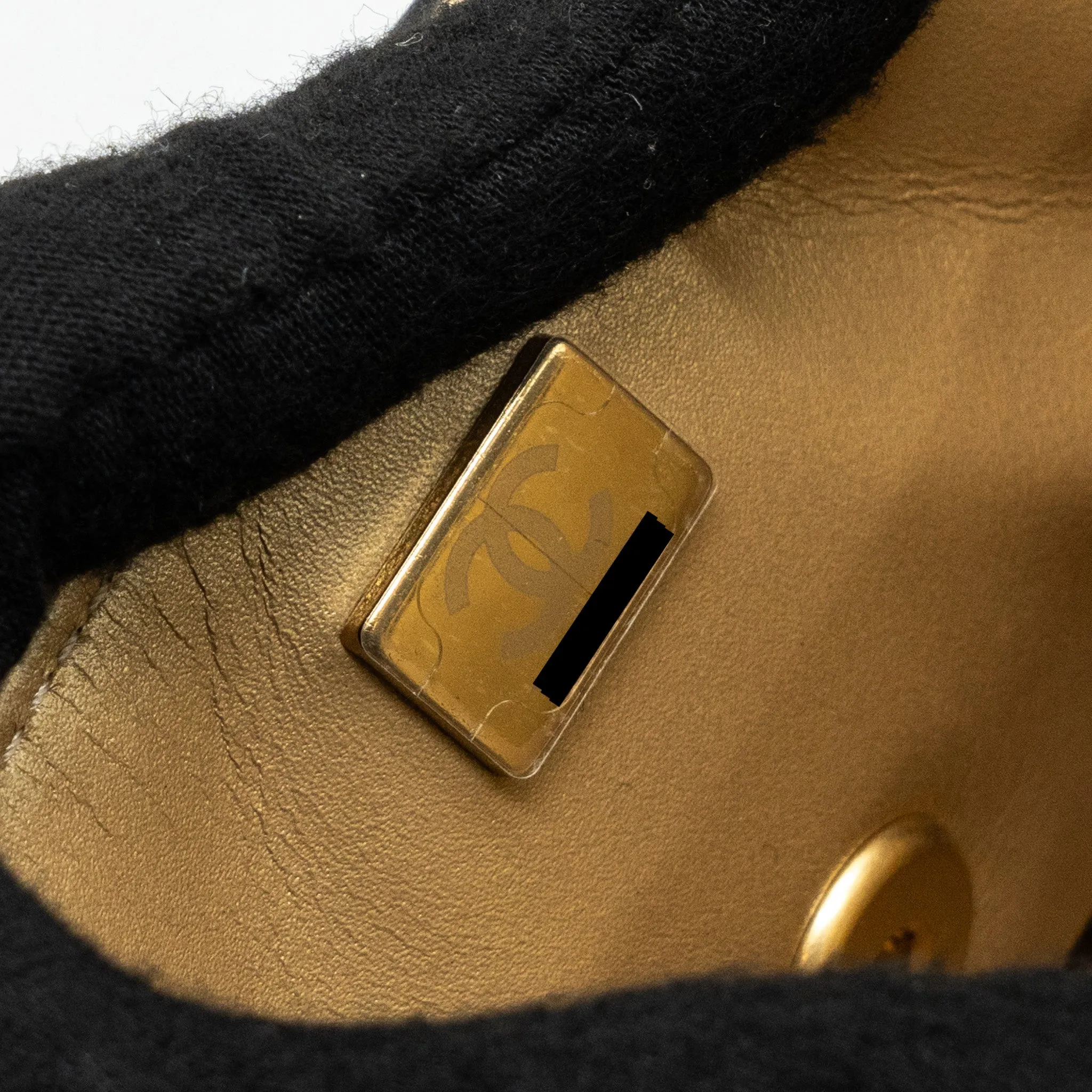Exquisite Lambskin On Bag 22a Black (Microchip) Brushed Flap Chanel Chain Shoulder Button Optimized